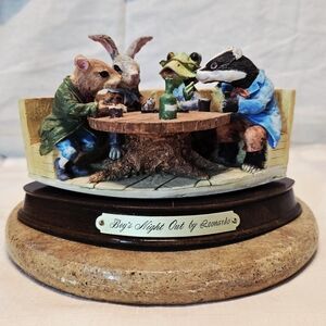 1988 " Boy's Night Out " by Leonardo hand-painted collectible sculpture